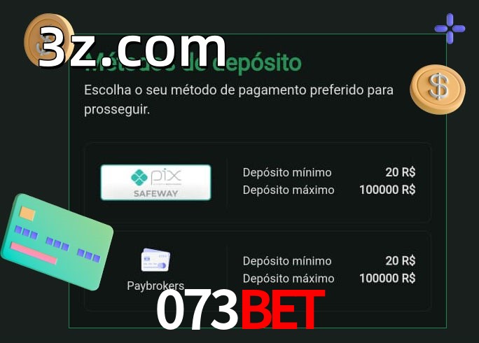 O cassino 073BETbet oferece uma grande variedade de métodos de pagamento